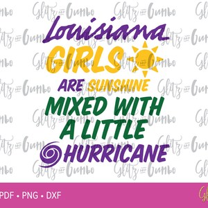 Louisiana Girls - Mardi Gras  SVG DXF, EPS, Files for Cutting Machines