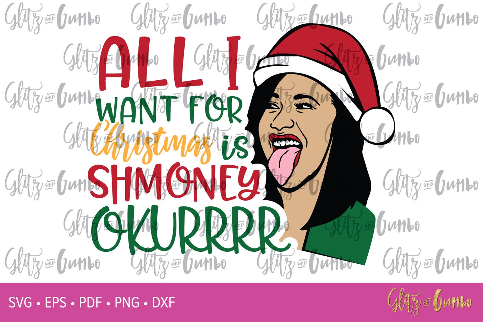 Cardi Christmas Cardi B Christmas SVG PNG PDF Etsy New Zealand