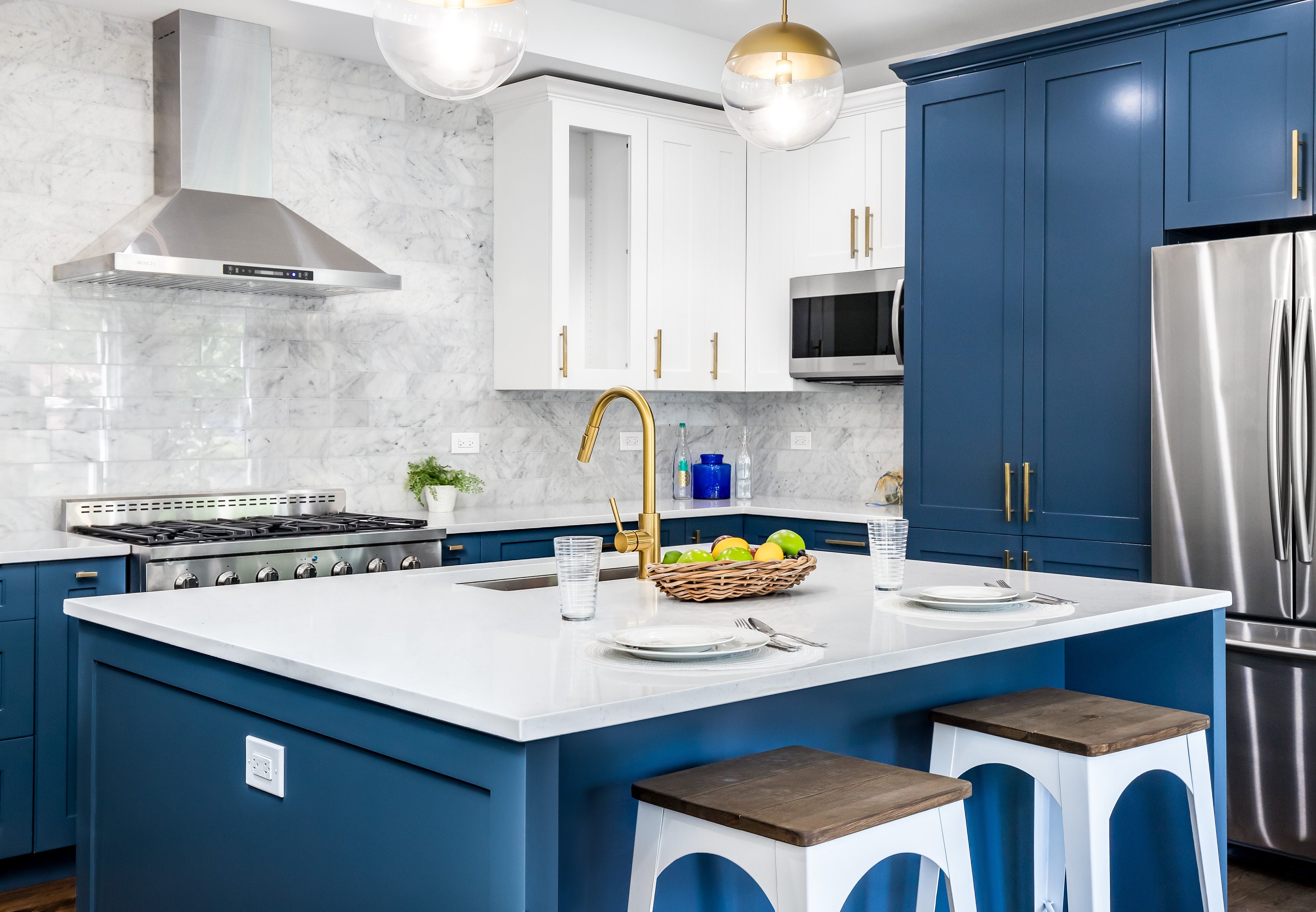 Blue Kitchen Island | Etsy