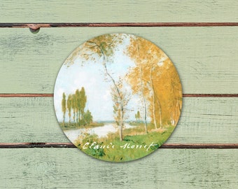 Claude Monet Circle Sticker | Spring in Argenteuil