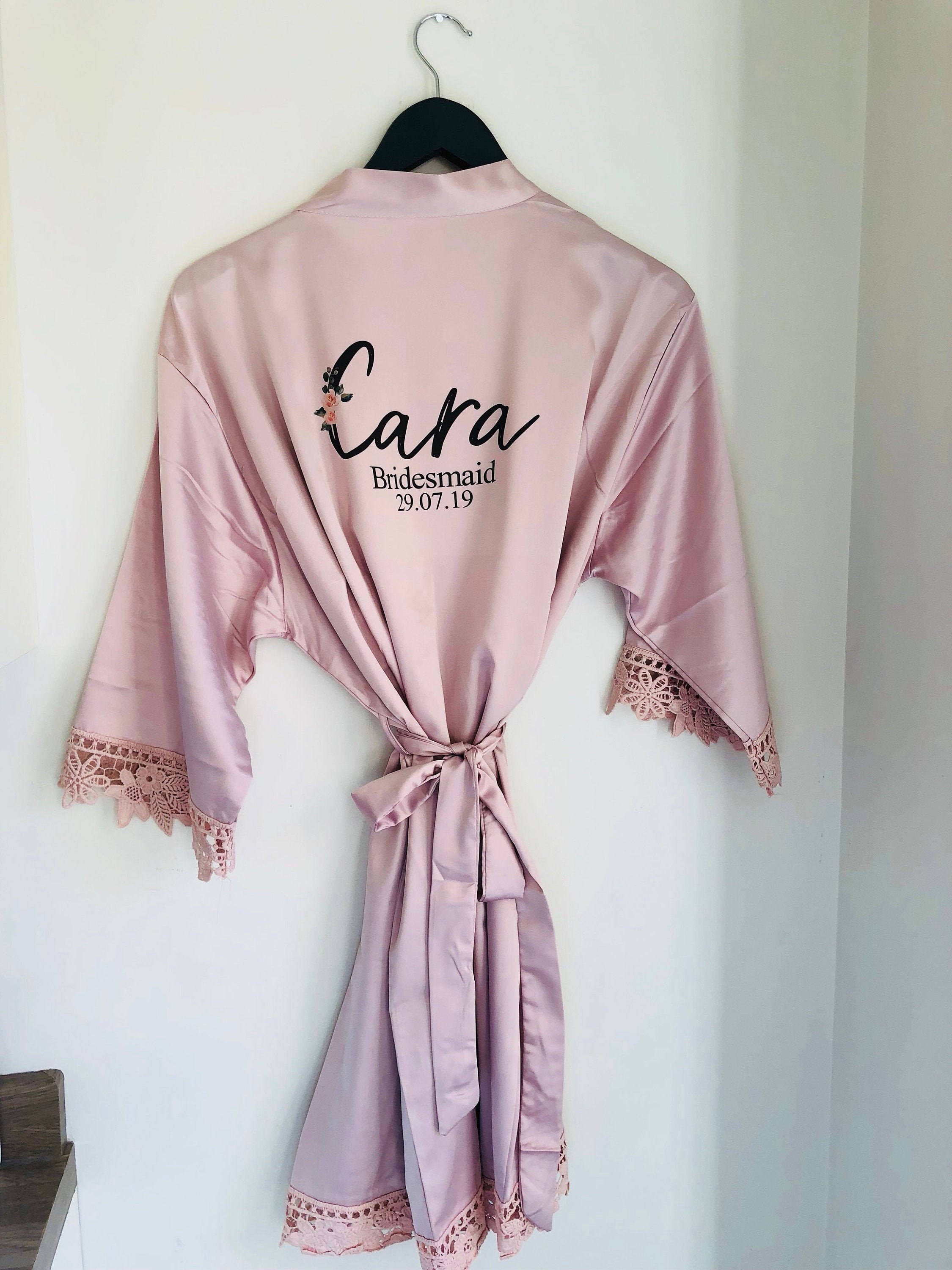 personalised silk robe