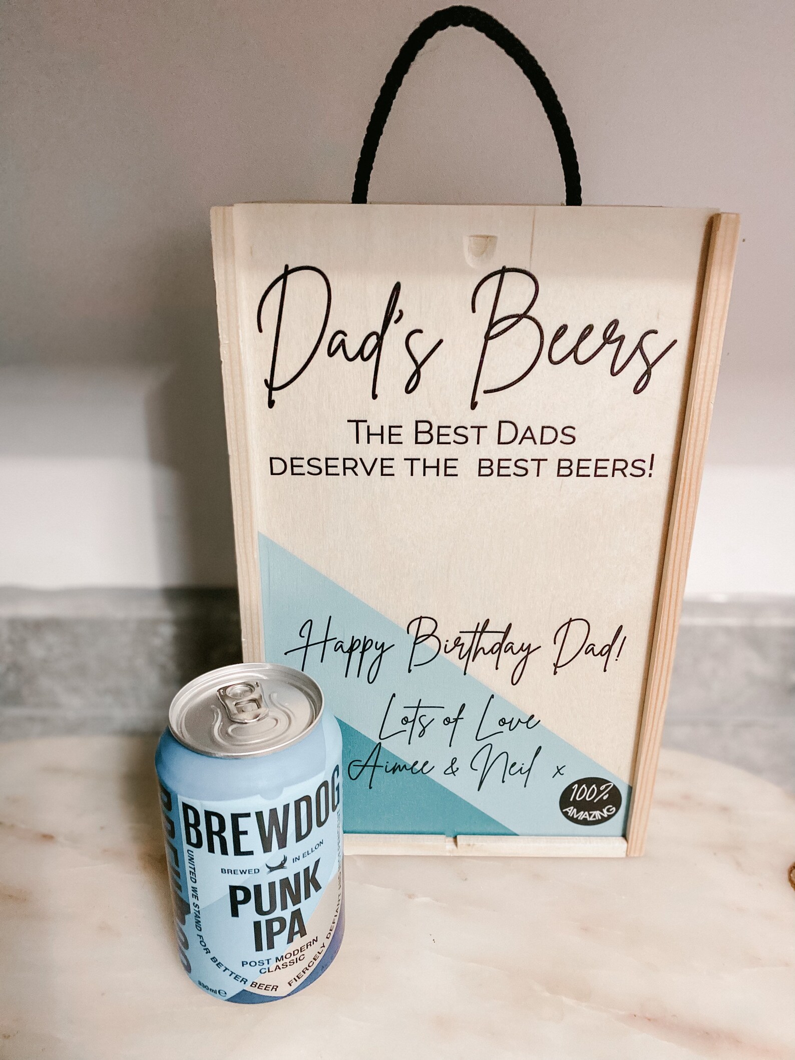 Personalised Wooden Gift Box Beer Carrier Birthday Gift Etsy UK