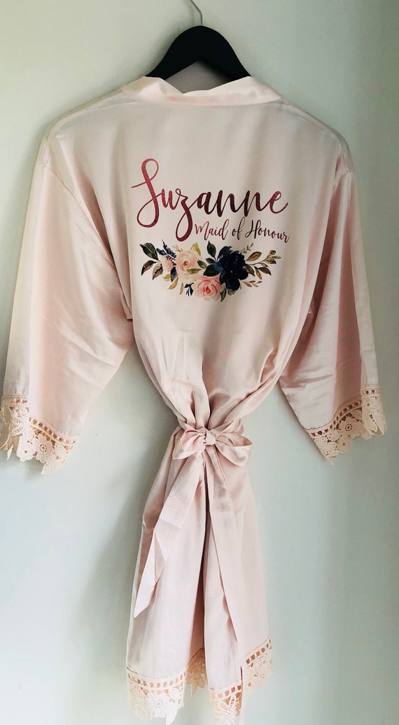 Nine X Satin Children Robe Kids Dressing Gown 2//4-12//13 yrs Bridesmaid