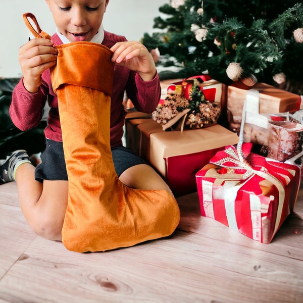 Personalised luxury velvet Christmas stocking