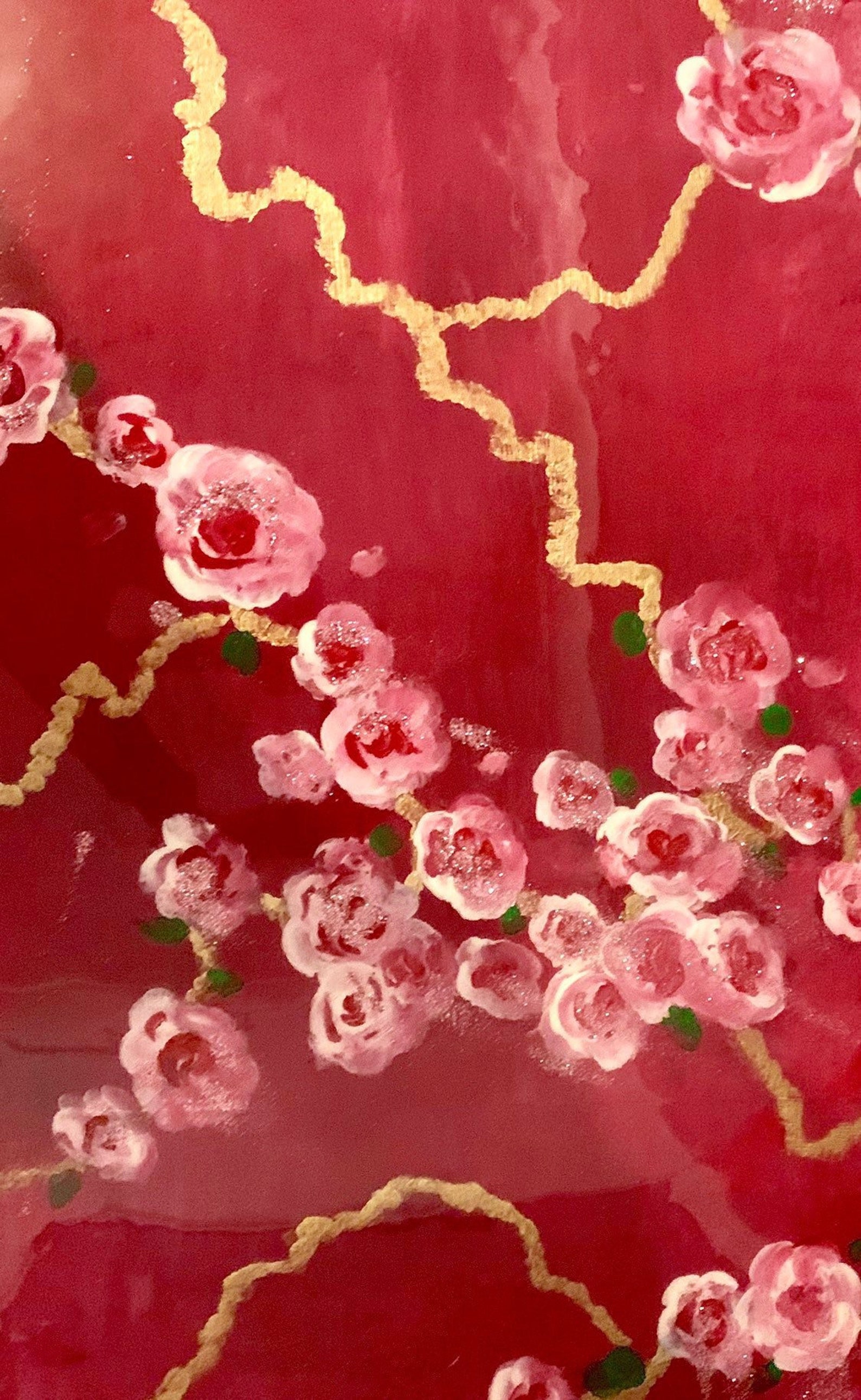 Rose Gold Feature Wall Art Etsy