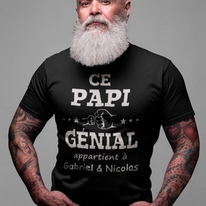 Ce Papi génial appartient à cadeau grand-papa T-Shirt Unisex Ultra Coton Personnalisable image 1