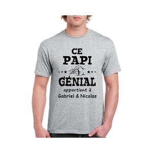 Ce Papi génial appartient à cadeau grand-papa T-Shirt Unisex Ultra Coton Personnalisable image 6