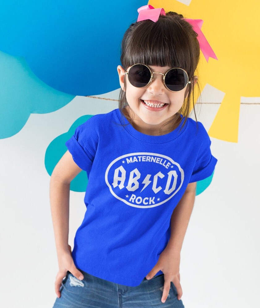 Maternelle Rock ABCD AC DC T-shirt Unisex Pour Enfants - Etsy Canada