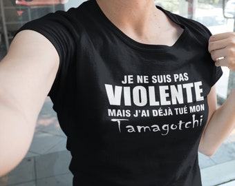 Je ne suis pas violente - t-shirt col rond