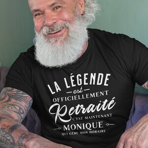 T-shirt retraité personnalisable - Chandail retraite - Cadeau retraite personnalisable - cadeau personnalisé