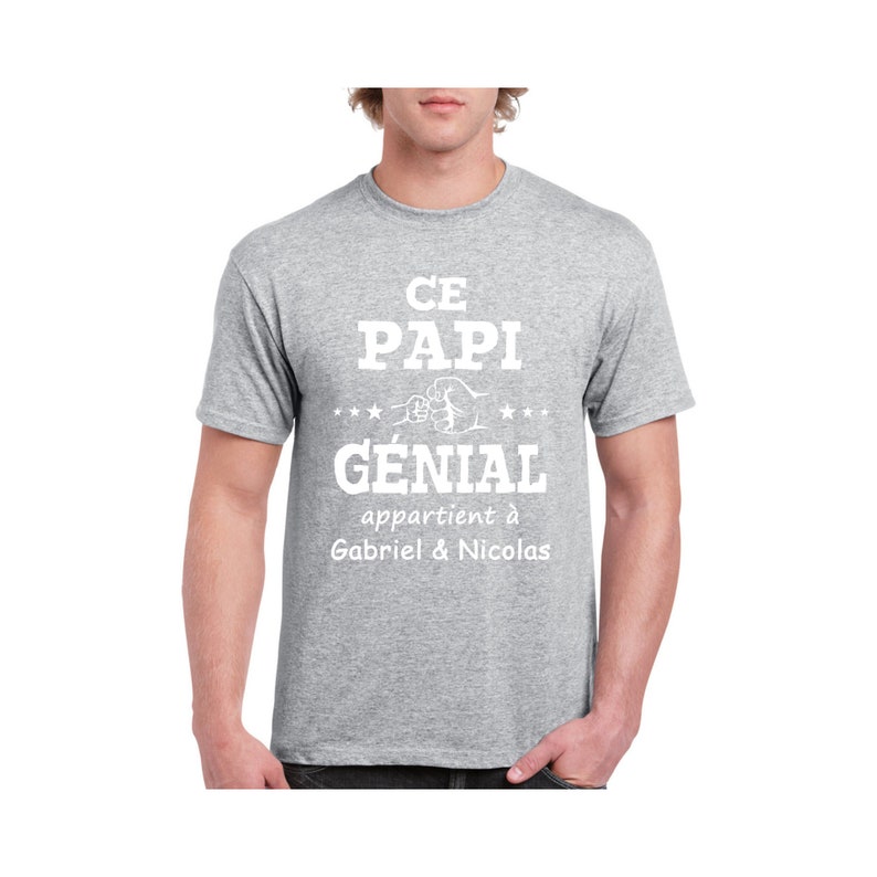 Ce Papi génial appartient à cadeau grand-papa T-Shirt Unisex Ultra Coton Personnalisable image 5