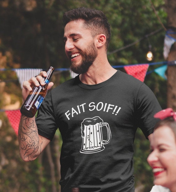 Fait Soif T-shirt Unisex Ultra Coton Bière Alcool Cadeau Homme