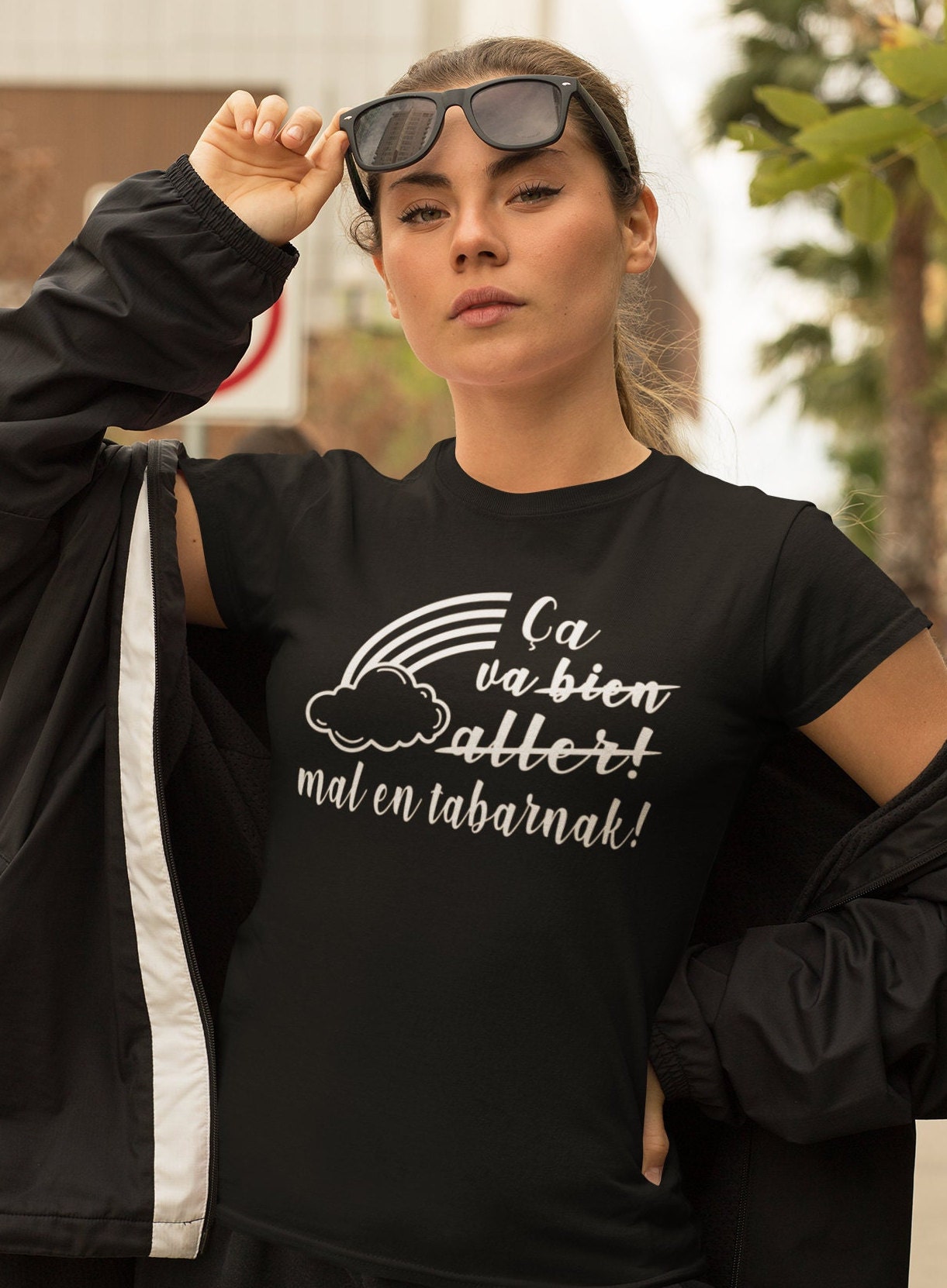 T shirt arc en ciel ca va bien aller hot sale