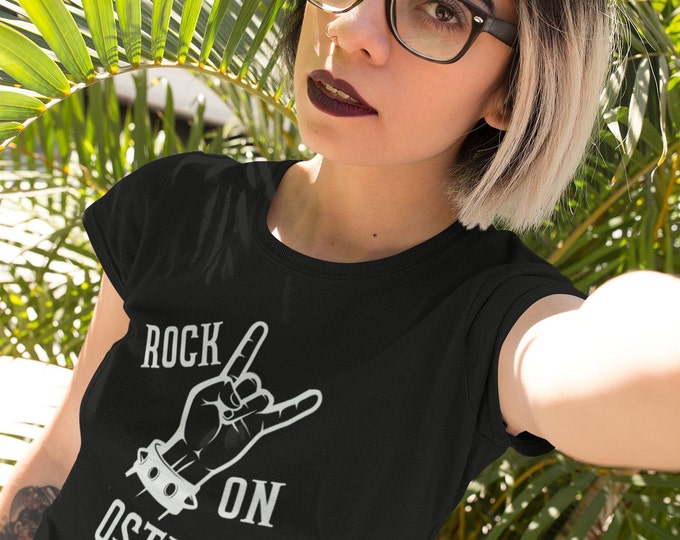 Rock On Osti!! - T-Shirt à col rond - manches courtes
