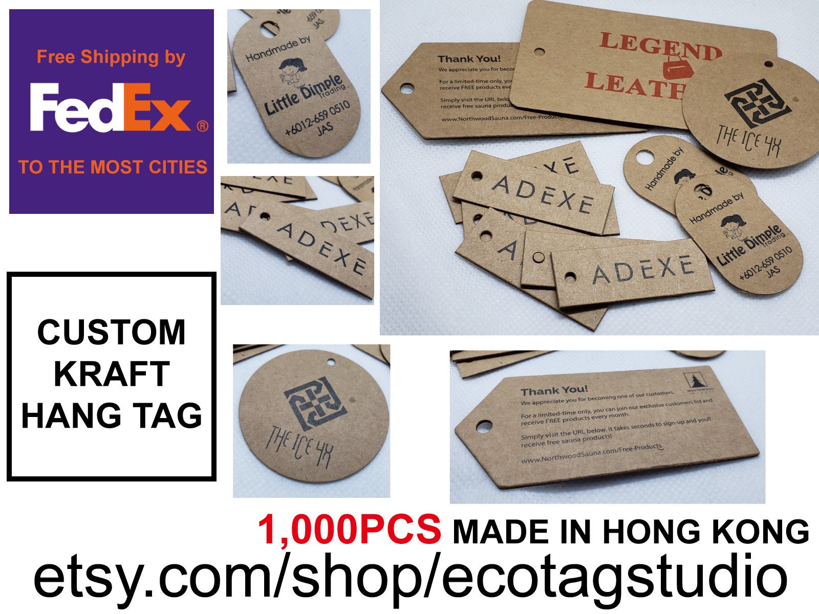 Custom Kraft Paper Tag 1000pcs Hang Tag Price Tags Retro - Etsy