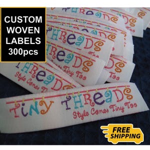 Custom Woven Labels | School Labels | Craft Labels | Personalized Clothing Tags | Name Labels | Made-to-order labels