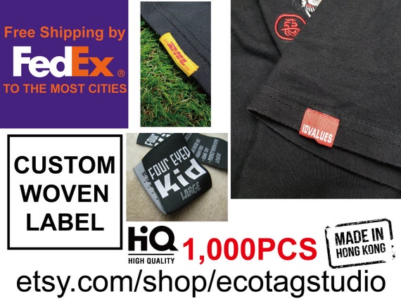 woven labels with own logo