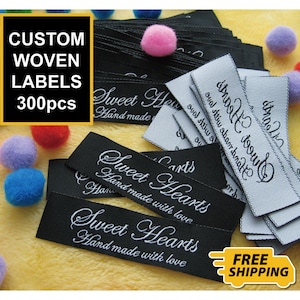 Custom Woven Labels | School Labels | Craft Labels | Personalized Clothing Tags | Name Labels | Made-to-order labels