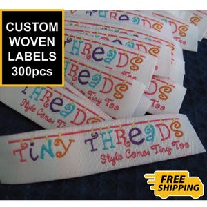 Custom Woven Labels | School Labels | Craft Labels | Personalized Clothing Tags | Name Labels | Made-to-order labels