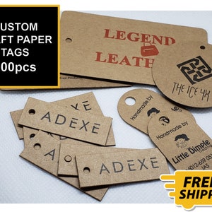 Etiqueta de papel kraft personalizada 100 peças, etiqueta pendurada, etiquetas de preço, etiquetas retrô, etiquetas de presente, etiqueta marrom, etiquetas simples, etiqueta de colcha, etiqueta de roupa, com furo