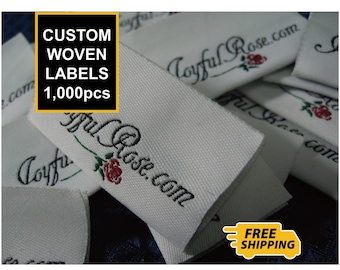 Custom Woven Clothing Labels: Personalized Fabric Tags (1,000pcs)