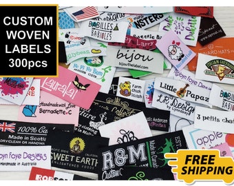 Custom Woven Labels | Personalized Clothing Tags | Name Tag Labels | Made-to-order labels for Knitting, Sewing, and Crochet Projects