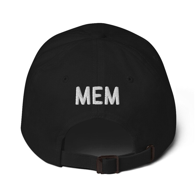 Memphis TN 901 Area Code Front MEM Airport Code Back 3D Puff Dad Hat memphis-tn-901-area-code-front-mem-airport-code-back-3d-puff-dad-hat