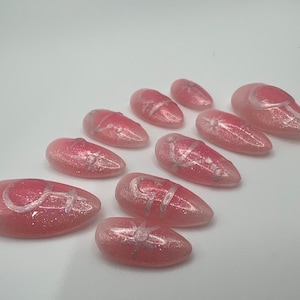 Libra Nails | Astrology Nails | Zodiac Nails | Hand Painted Designs | Press-on Nails | Fake Nails | False Nails |