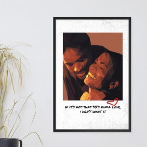 90&#39;s Kinda Love| Lover Jones Framed poster