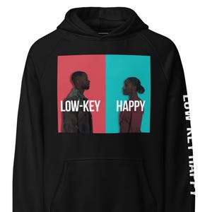 Bluza z kapturem Low-Key Happy Super Heavyweight