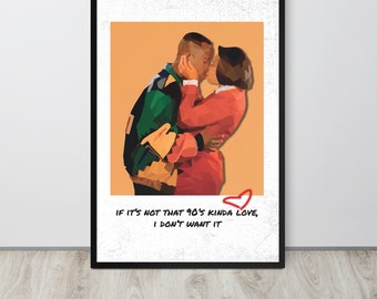 90's Kinda Love / Martin & Gina Póster enmarcado