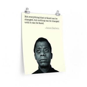 James Baldwin Quote Afgedrukte Poster