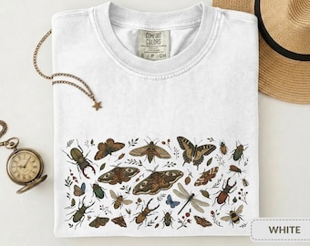 Camiseta de insectos vintage, regalo para amantes de los insectos