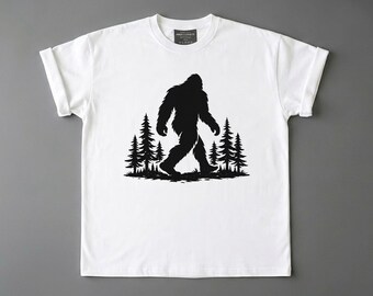 Camiseta Sasquatch Bigfoot Silueta del Bosque Camiseta Regalo