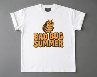 Camiseta de insectos, bichos malos, verano, divertida, regalo