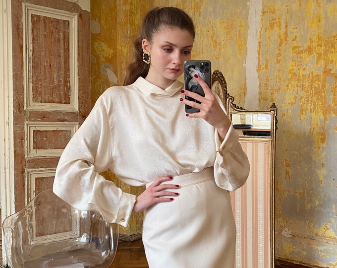Balmain Beige Polyester Blouse main image 0