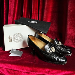 2024年新作 EU Shoes VERSACE Gianni Vintage 38.5 Etsy - 7.5 US 靴