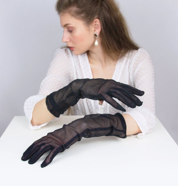 long sheer gloves