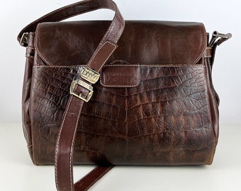 Vintage Gianfranco FERRE bag, Leather Crossbody bag