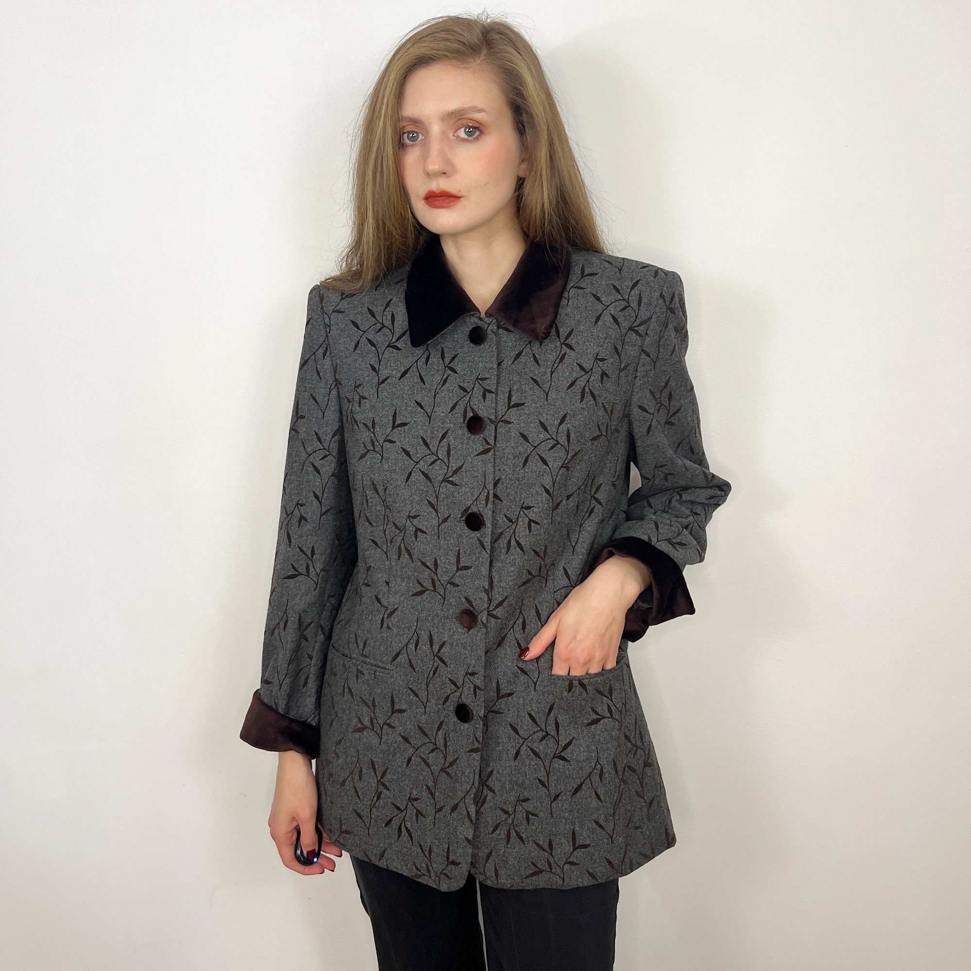 Vintage JOBIS Wool Jacket, Grey New Wool Oversized Jacket - Etsy