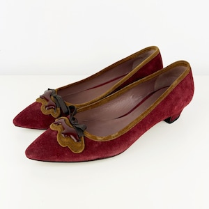 Vintage Miu Miu shoes, Suede Pointed Toes flats EU 37 /  US 7