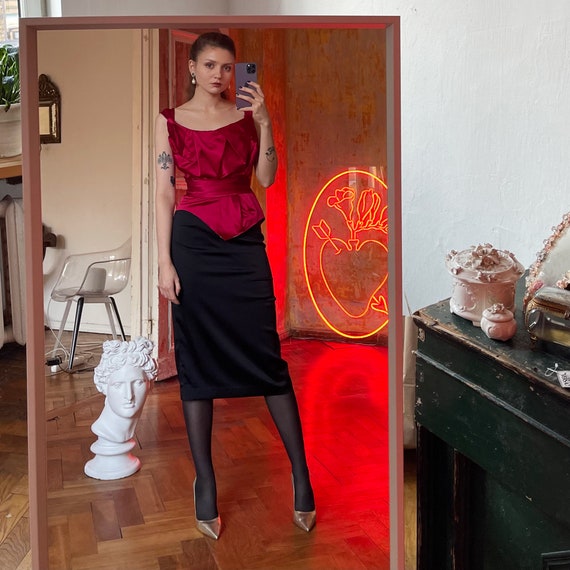 Vivienne WESTWOOD Corset, Red Silk Corset Top - image 4