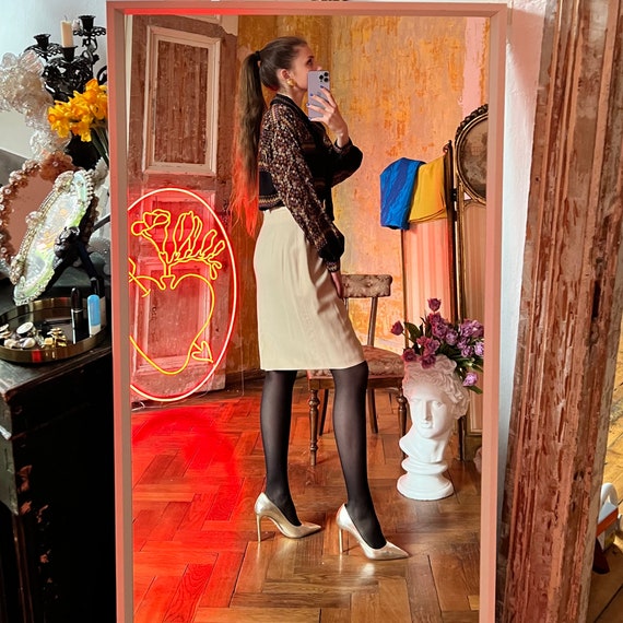 Vintage LAURÈL High Waist Midi Skirt, Pure New Wo… - image 4