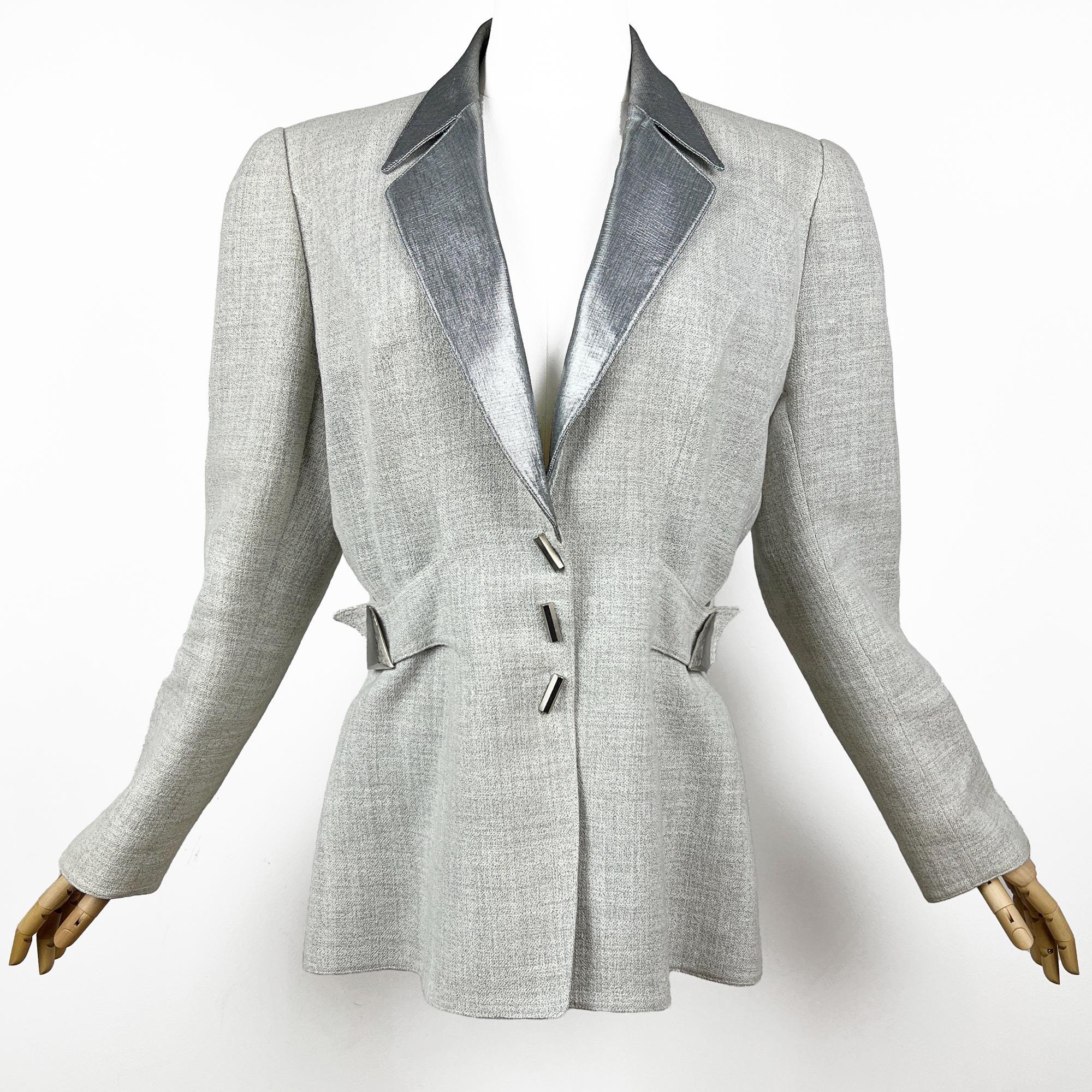 Thierry Mugler Grey Jacket - Etsy
