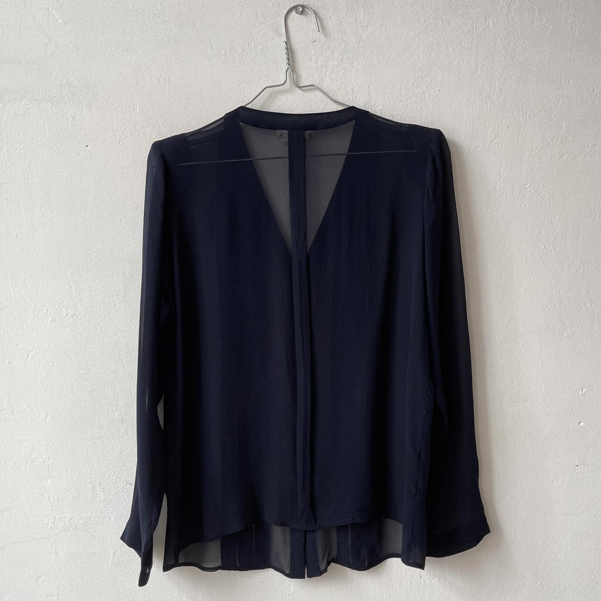 Vintage Yves Saint Laurent Blouse YSL Rive Gauche Sheer Silk | Etsy