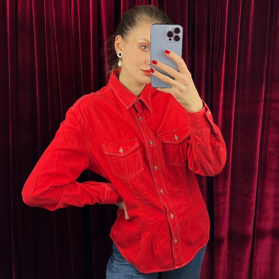 Armani red jeans clearance