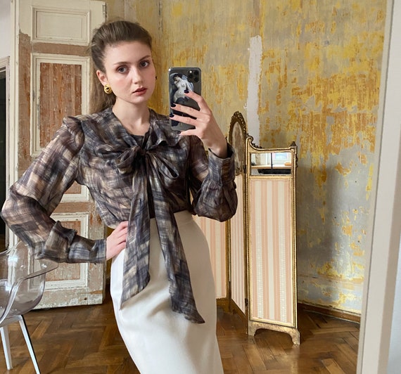 Vivienne Westwood Blouse, Sheer Silk Pussy Bow Blo