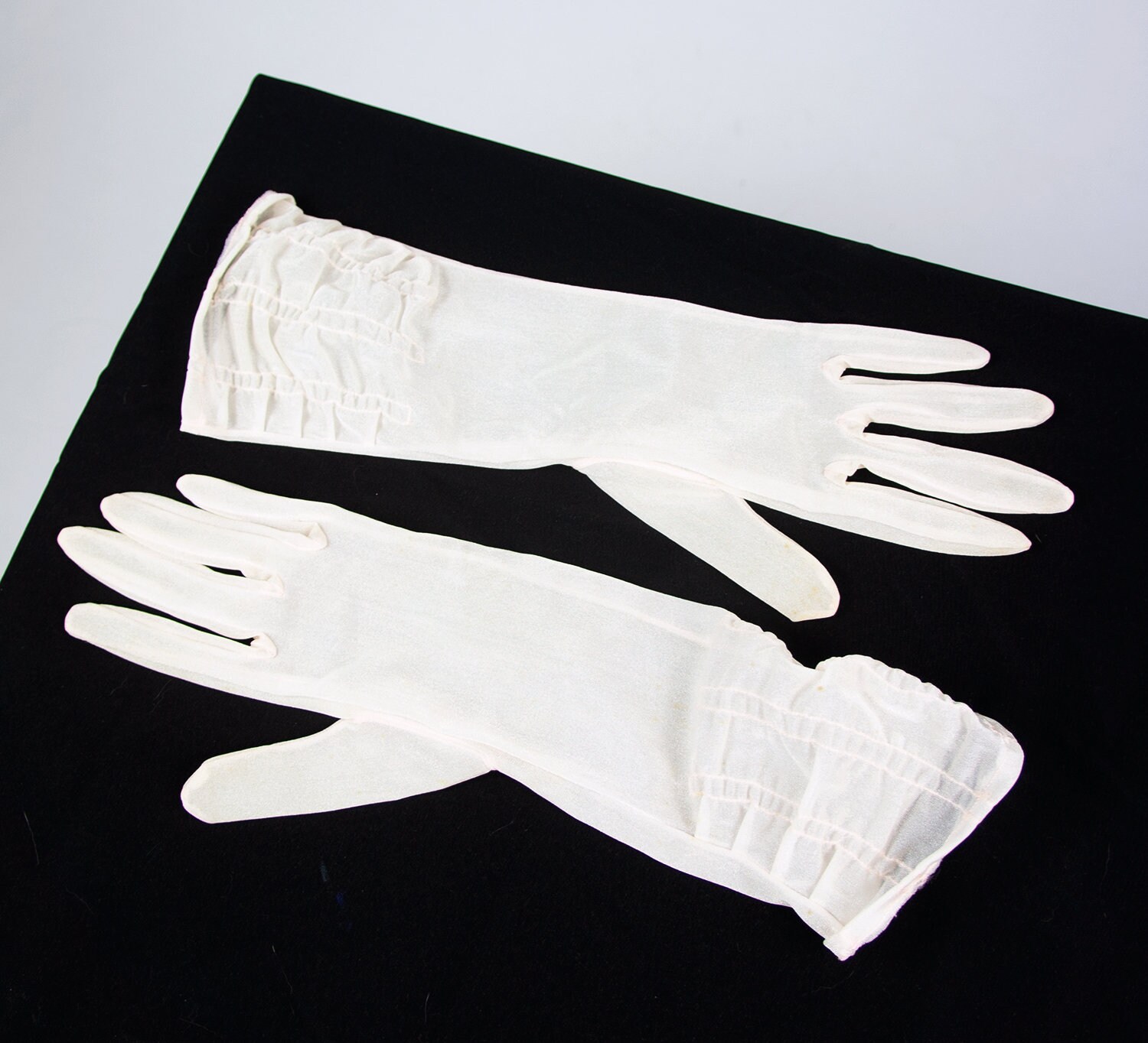 Vintage Sheer Gloves White Sheer Gloves White Lace Gloves Etsy Singapore