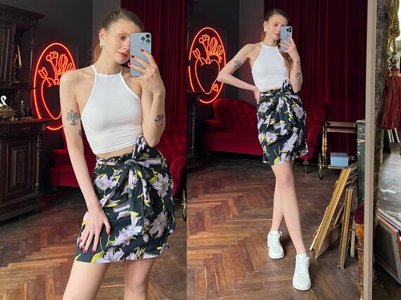 High waisted skirt cover up deals