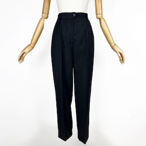 Vintage Cool Wool Pants, Italian High Waisted trousers, NEW with tags